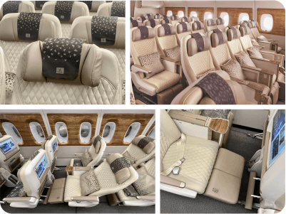 Emirates Airlines Premium Economy Class Cabin